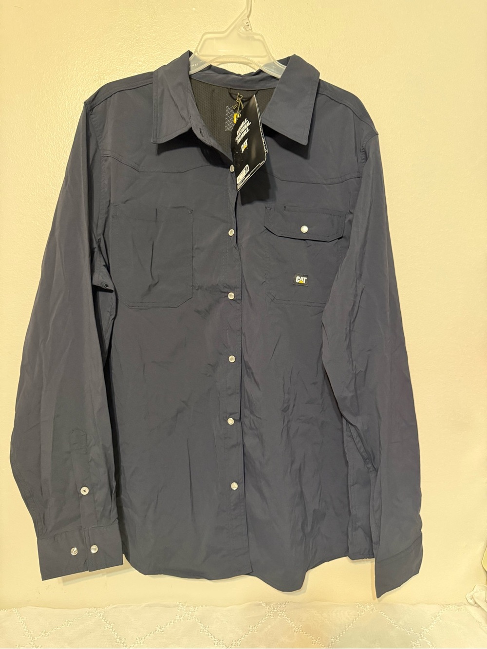 CAT Lightweight Navy Long-Sleeve Shirt Jacket